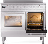 ILVE - 40" Pro Plus II Series Freestanding Electric Induction Range - Double Oven - Viewing Window(s) ILVE - 40" Pro Plus II Series Freestanding Electric Induction Range - Double Oven - Viewing Window(s)