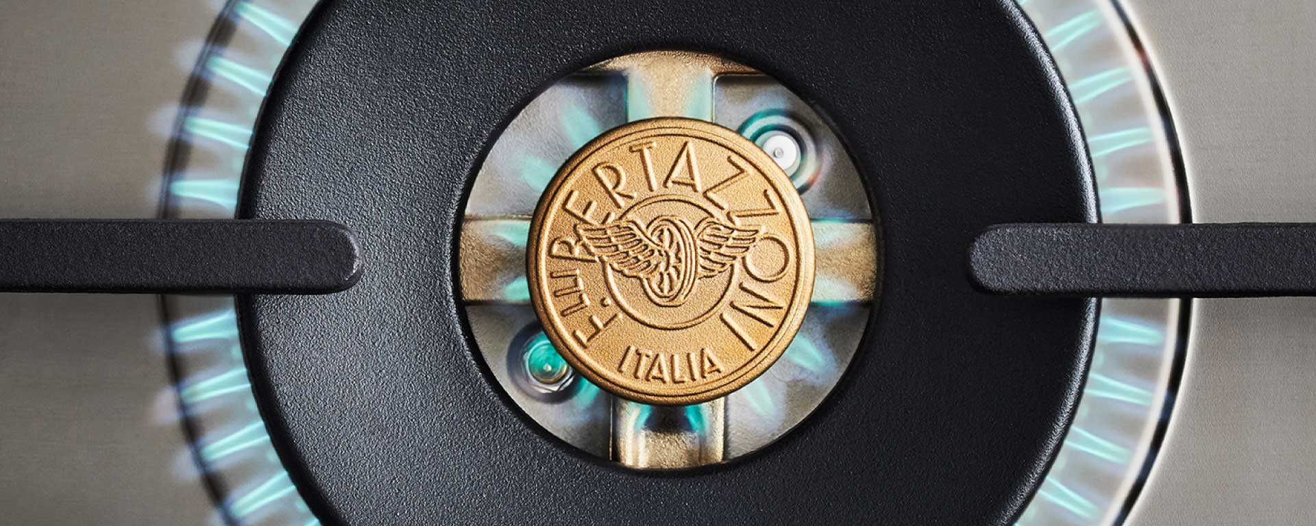 Bertazzoni - 36 inch Dual Fuel Range, 6 Brass Burner and Cast Iron Griddle, Electric Self-Clean Oven - HER366BCFE Bertazzoni - 36 inch Dual Fuel Range, 6 Brass Burner and Cast Iron Griddle, Electric Self-Clean Oven - HER366BCFE