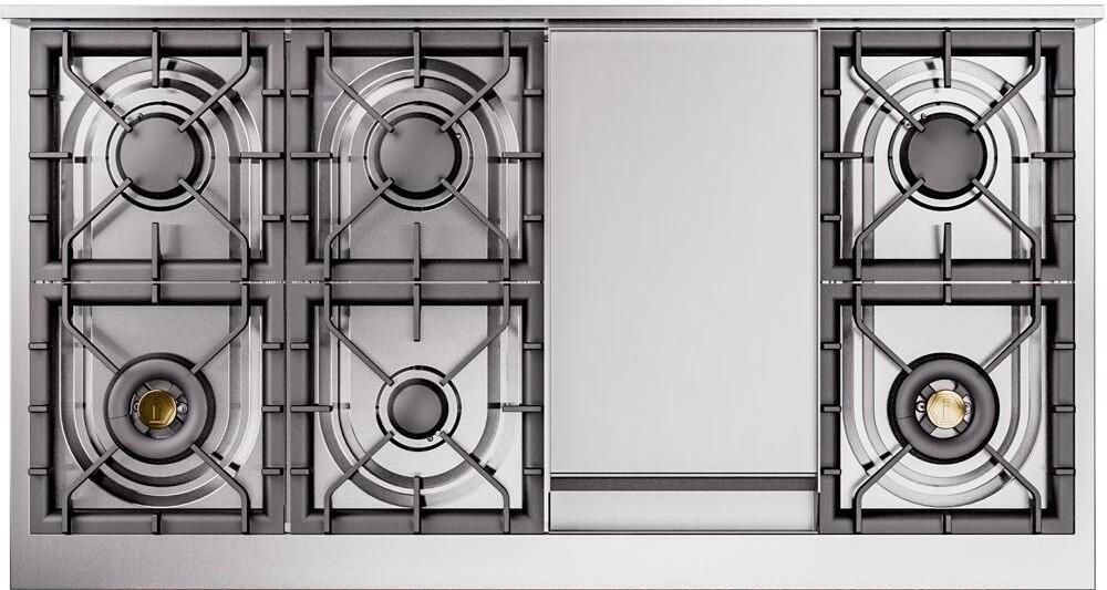 ILVE - 48" Nostalgie II Series Freestanding Dual Fuel Range - Double Oven - Griddle - Liquid Propane ILVE - 48" Nostalgie II Series Freestanding Dual Fuel Range - Double Oven - Griddle - Liquid Propane
