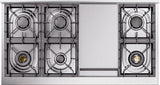 ILVE - 48" Nostalgie II Series Freestanding Dual Fuel Range - Double Oven - Griddle - Liquid Propane ILVE - 48" Nostalgie II Series Freestanding Dual Fuel Range - Double Oven - Griddle - Liquid Propane
