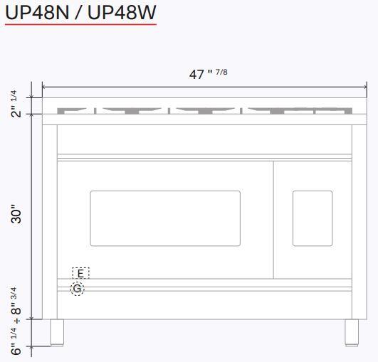 ILVE - 48" Nostalgie II Series Freestanding Dual Fuel Range - Double Oven - Griddle - Liquid Propane ILVE - 48" Nostalgie II Series Freestanding Dual Fuel Range - Double Oven - Griddle - Liquid Propane