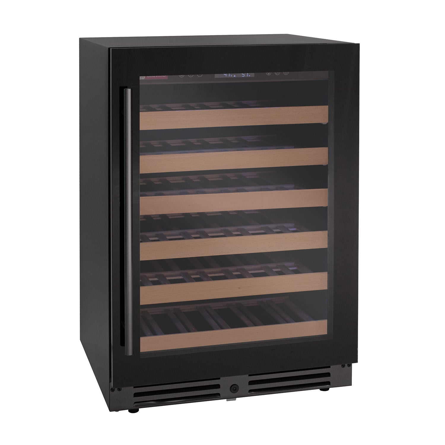 Allavino - Reserva Series 50 Bottle Single Zone Built-in Luxury Wine Refrigerator with Black Glass Door Allavino - Reserva Series 50 Bottle Single Zone Built-in Luxury Wine Refrigerator with Black Glass Door