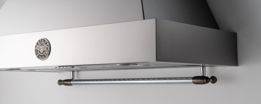 Bertazzoni - 48" Black Nickel décor set for Range and Hood - DSHERTKHSB