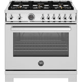 Bertazzoni - Professional Series 36 Inch Freestanding Gas Range with 6 Sealed Burners, 5.9 cu. ft. Oven Capacity Bertazzoni - Professional Series 36 Inch Freestanding Gas Range with 6 Sealed Burners, 5.9 cu. ft. Oven Capacity