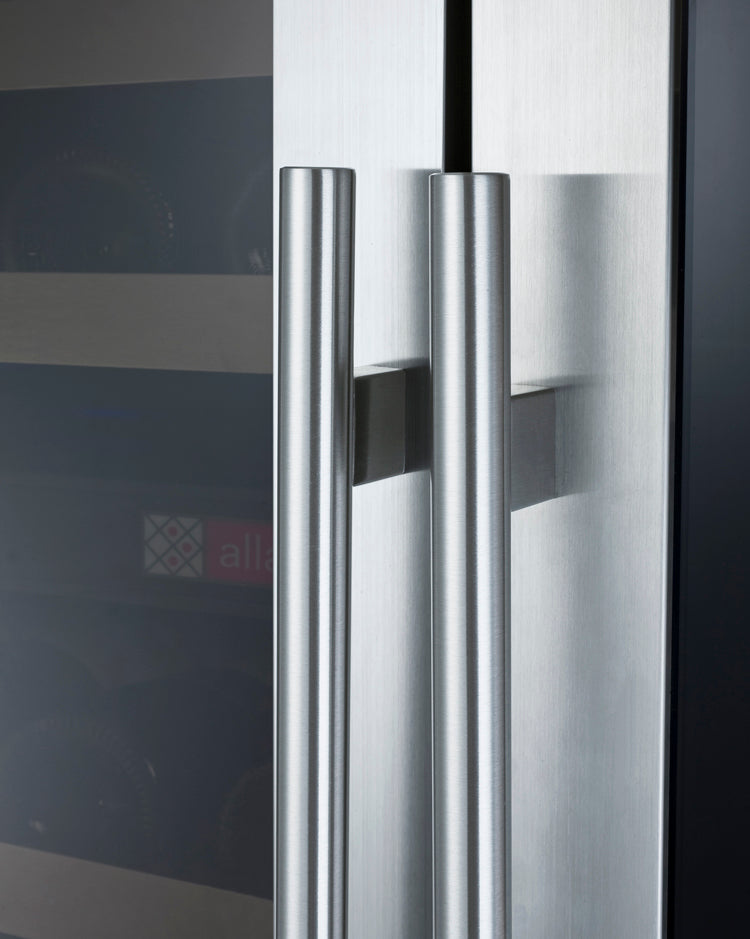 Allavino - 47" Wide FlexCount II Tru-Vino 344 Bottle Four-Zone Stainless Steel Side-by-Side Wine Refrigerator - BF 2X-VSWR172-2S20 Allavino - 47" Wide FlexCount II Tru-Vino 344 Bottle Four-Zone Stainless Steel Side-by-Side Wine Refrigerator - BF 2X-VSWR172-2S20