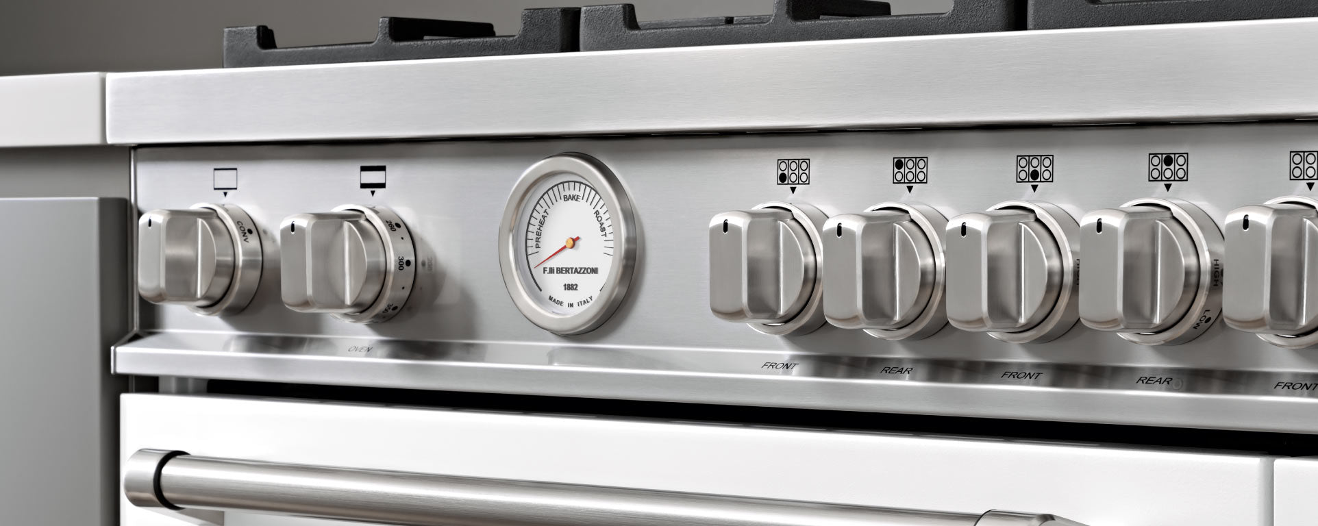 Bertazzoni - 30 inch Dual Fuel, 5 Burners, Electric Oven - MAS305DFMXV Bertazzoni - 30 inch Dual Fuel, 5 Burners, Electric Oven - MAS305DFMXV