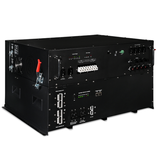 Aims Power - All in One Solar Battery Power Box – Heavy Duty Industrial Grade 5.12kWh Battery 3kW Pure Sine Inverter Charger 1400 Watt Solar Input