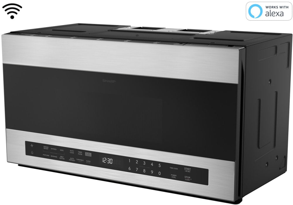 Sharp - 30" / 1.9 CF Smart Over-the-Range Microwave Oven - Over The Range - SMO1969JS Sharp - 30" / 1.9 CF Smart Over-the-Range Microwave Oven - Over The Range - SMO1969JS