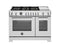 Bertazzoni - Professional Series 48 Inch Freestanding Dual Fuel Range with 6 Sealed Burners, 7 cu. ft. Total Capacity