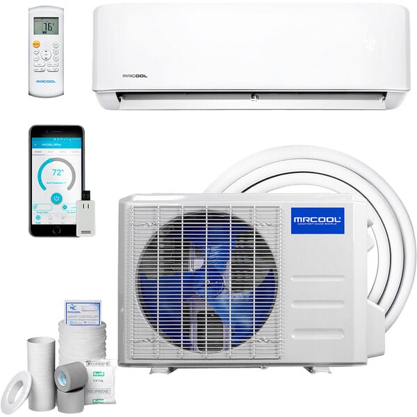MRCOOL - Advantage 4th Gen 9K BTU, 21.5 SEER, 115V, Ductless Mini Split Air Conditioner and Heat Pump - A-09-HP-115C MRCOOL - Advantage 4th Gen 9K BTU, 21.5 SEER, 115V, Ductless Mini Split Air Conditioner and Heat Pump - A-09-HP-115C
