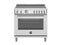 Bertazonni - 36" Induction Range with 5 Heating Zones Professional Series - Stainless Steel - PRO365INMXV