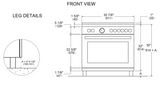 Bertazzoni - 36 inch All Gas Range, 5 Burners - PRO365GASXV Bertazzoni - 36 inch All Gas Range, 5 Burners - PRO365GASXV