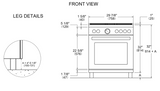 Bertazzoni - 30 inch All Gas Range, 5 Burners - PRO305GASXV Bertazzoni - 30 inch All Gas Range, 5 Burners - PRO305GASXV