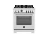 Bertazzoni - 30 inch All Gas Range, 4 Brass Burners - PRO304BFGMXT Bertazzoni - 30 inch All Gas Range, 4 Brass Burners - PRO304BFGMXT