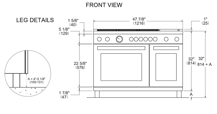Bertazzoni - 48 inch All Gas Range, 6 Burners and Griddle - MAS486GGASXV Bertazzoni - 48 inch All Gas Range, 6 Burners and Griddle - MAS486GGASXV