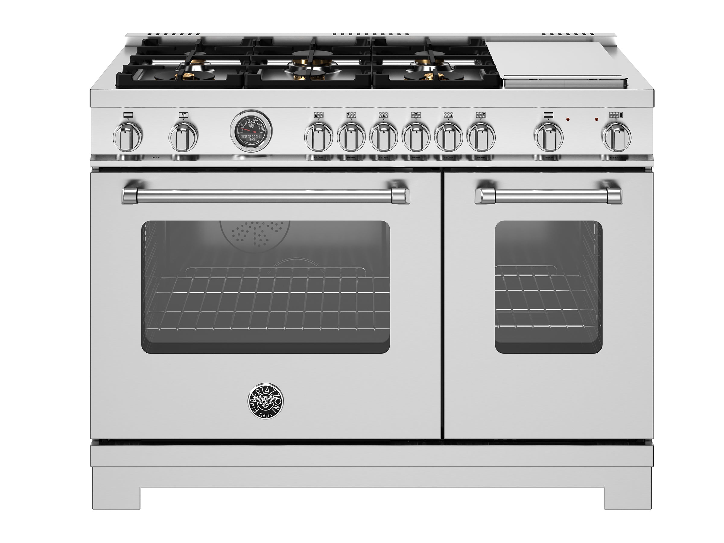 Bertazzoni - 48 inch All Gas Range, 6 Burners and Griddle - MAS486GGASXV Bertazzoni - 48 inch All Gas Range, 6 Burners and Griddle - MAS486GGASXV