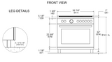 Bertazzoni - 36 inch Induction Range, 5 Heating Zones, Electric Oven - MAS365INMXV Bertazzoni - 36 inch Induction Range, 5 Heating Zones, Electric Oven - MAS365INMXV