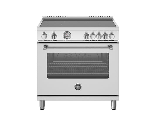 Bertazzoni - 36 inch Induction Range, 5 Heating Zones, Electric Oven - MAS365INMXV