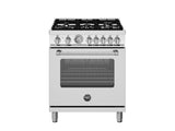 Bertazzoni - 30 inch Dual Fuel, 5 Burners, Electric Oven - MAS305DFMXV Bertazzoni - 30 inch Dual Fuel, 5 Burners, Electric Oven - MAS305DFMXV