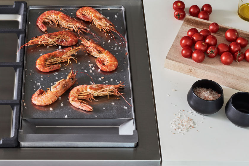 Bertazzoni - 48 inch All-Gas Range 6 Brass Burner and Griddle - HER486BTFGM Bertazzoni - 48 inch All-Gas Range 6 Brass Burner and Griddle - HER486BTFGM