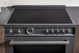 Bertazzoni - 36 inch Induction Range, 5 Heating Zones and Cast Iron Griddle, Electric Self-Clean Oven - PRO365ICFEPXT Bertazzoni - 36 inch Induction Range, 5 Heating Zones and Cast Iron Griddle, Electric Self-Clean Oven - PRO365ICFEPXT