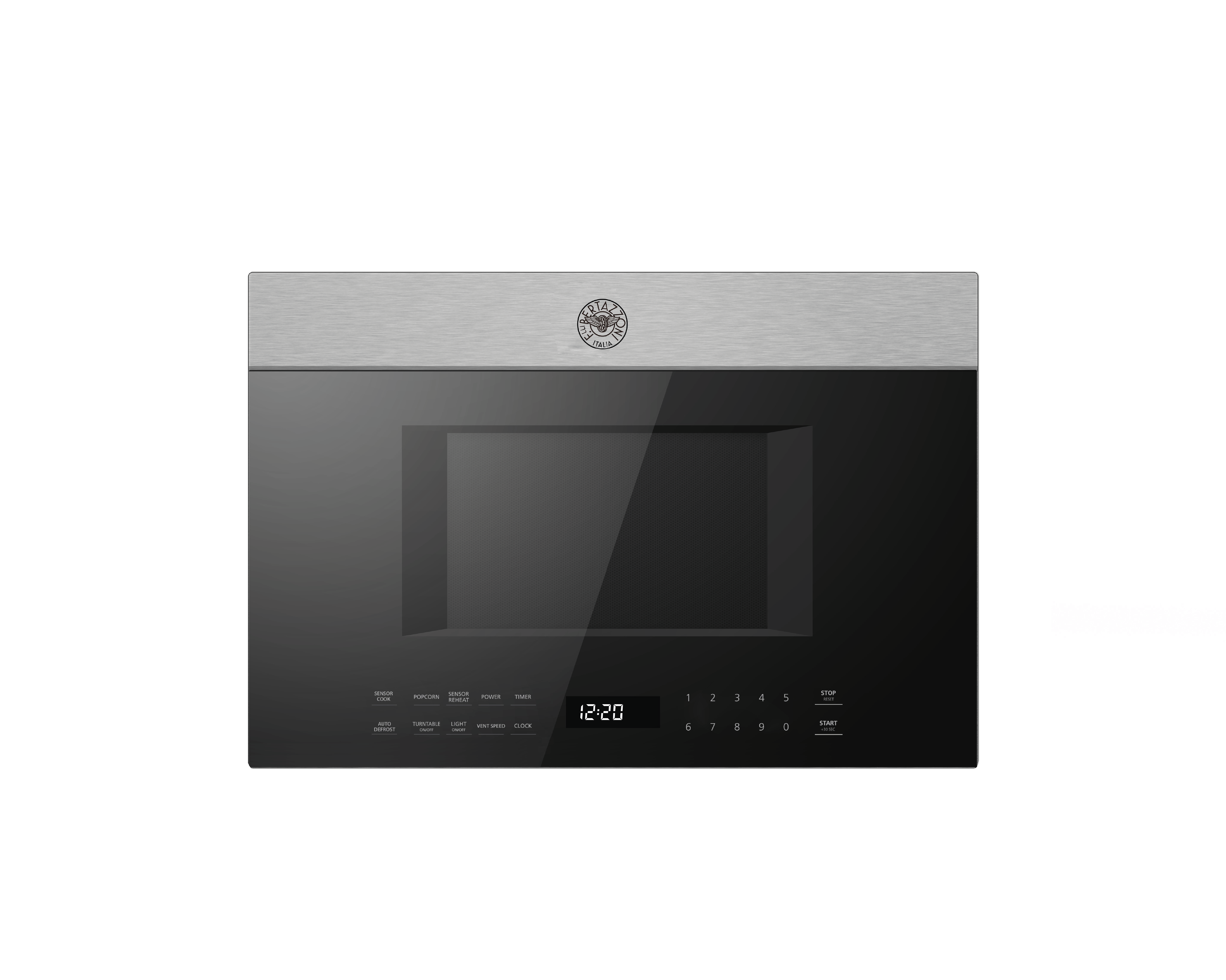 Bertazzoni - 24" Over The Range Microhood with Touch Control Display - 300 CFM - Stainless Steel - KOTR24XV Bertazzoni - 24" Over The Range Microhood with Touch Control Display - 300 CFM - Stainless Steel - KOTR24XV
