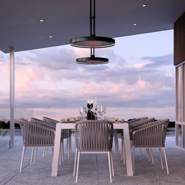 Bromic Heating - Matte Black Eclipse Smart-Heat Electric Outdoor Patio Heater - 240V, 2900W Bromic Heating - Matte Black Eclipse Smart-Heat Electric Outdoor Patio Heater - 240V, 2900W