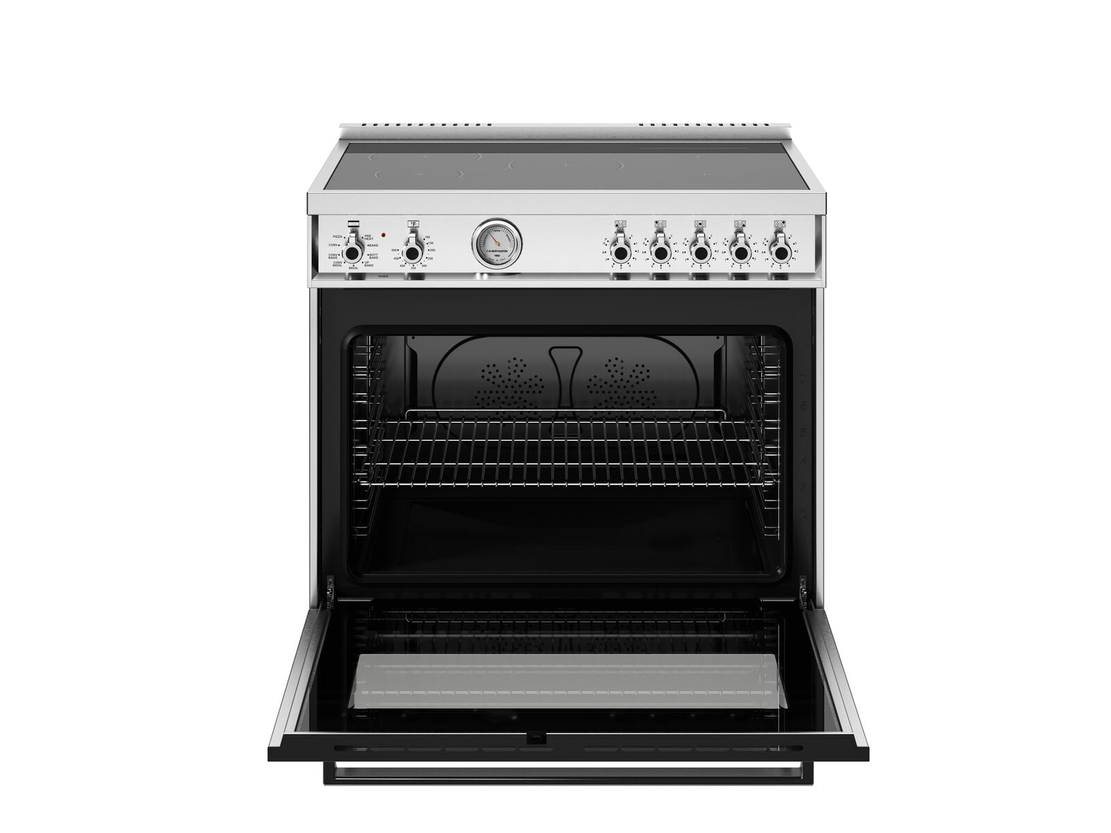 Bertazonni - 36" Induction Range with 5 Heating Zones Professional Series - Stainless Steel - PRO365INMXV Bertazonni - 36" Induction Range with 5 Heating Zones Professional Series - Stainless Steel - PRO365INMXV