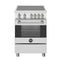 Bertazzoni - Master Series 24 Inch Freestanding Induction Range with 4 Elements - MAS244IFEMXB
