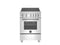Bertazzoni - 24 inch Induction Range, 4 Heating Zones, Electric Oven - PRO244IFEMXB