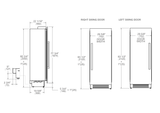 Bertazzoni - 30" Built-in Refrigerator Column Panel Ready Master Series Bertazzoni - 30" Built-in Refrigerator Column Panel Ready Master Series