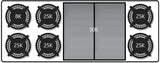Capital Cooking - 60" Capital Connoisseurian Dual Fuel Range - Self Clean - 25K BTU - 6 Open Burners + 24" Griddle - COB604GG2 Capital Cooking - 60" Capital Connoisseurian Dual Fuel Range - Self Clean - 25K BTU - 6 Open Burners + 24" Griddle - COB604GG2
