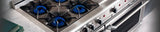 Capital Cooking - 60" Capital Connoisseurian Dual Fuel Range - Self Clean - 25K BTU - 6 Open Burners + 24" Griddle - COB604GG2 Capital Cooking - 60" Capital Connoisseurian Dual Fuel Range - Self Clean - 25K BTU - 6 Open Burners + 24" Griddle - COB604GG2