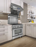 Forno - 30-Inch Freestanding Gas Range: 5 Sealed Burners, 4.32 cu. ft. Oven, Convection, Illuminated Knobs Forno - 30-Inch Freestanding Gas Range: 5 Sealed Burners, 4.32 cu. ft. Oven, Convection, Illuminated Knobs