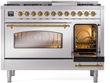 ILVE - 48" Nostalgie II Series Freestanding Dual Fuel Range - Double Oven - Griddle - Liquid Propane ILVE - 48" Nostalgie II Series Freestanding Dual Fuel Range - Double Oven - Griddle - Liquid Propane