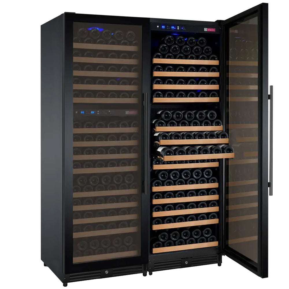 Allavino - 47" Wide FlexCount II Tru-Vino 349 Bottle Three Zone Side-by-Side Wine Refrigerator - BF 3Z-VSWR7772-B20 Allavino - 47" Wide FlexCount II Tru-Vino 349 Bottle Three Zone Side-by-Side Wine Refrigerator - BF 3Z-VSWR7772-B20