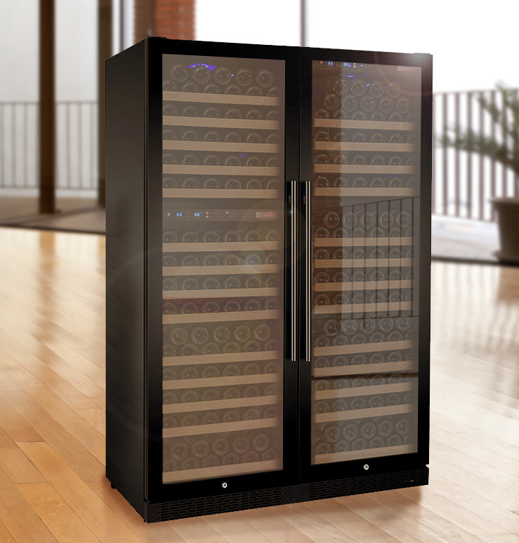 Allavino - 47" Wide FlexCount II Tru-Vino 349 Bottle Three Zone Side-by-Side Wine Refrigerator - BF 3Z-VSWR7772-B20 Allavino - 47" Wide FlexCount II Tru-Vino 349 Bottle Three Zone Side-by-Side Wine Refrigerator - BF 3Z-VSWR7772-B20