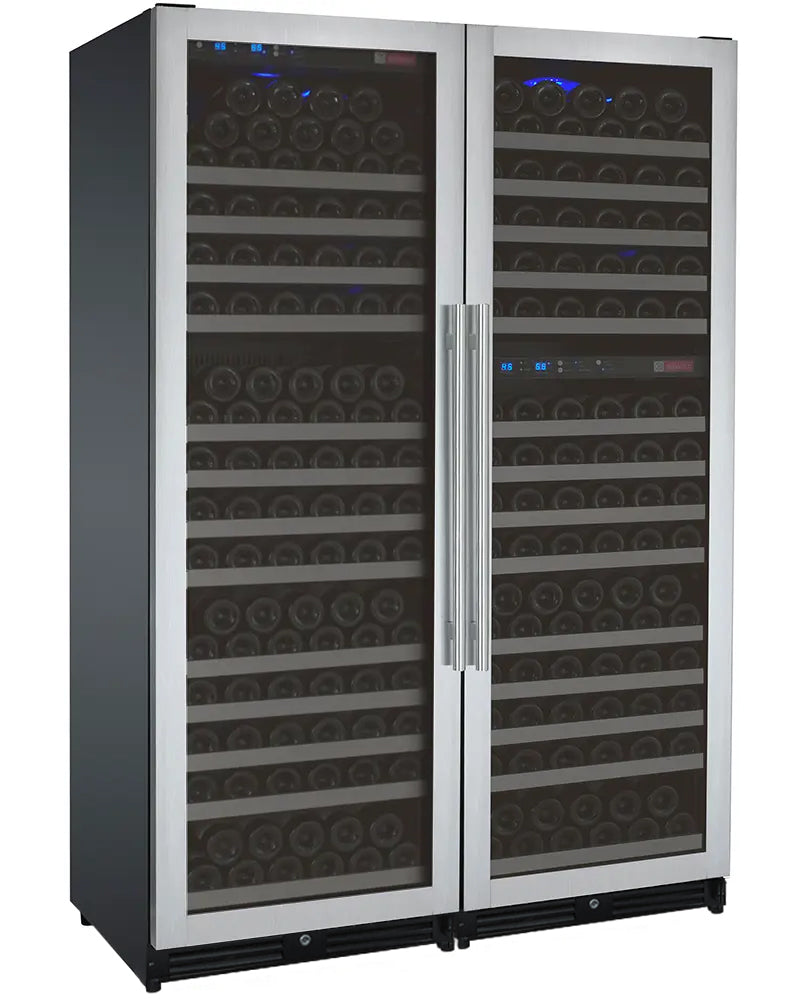 Allavino - 47" Wide FlexCount II Tru-Vino 349 Bottle Three Zone Side-by-Side Wine Refrigerator - BF 3Z-VSWR7772-B20 Allavino - 47" Wide FlexCount II Tru-Vino 349 Bottle Three Zone Side-by-Side Wine Refrigerator - BF 3Z-VSWR7772-B20
