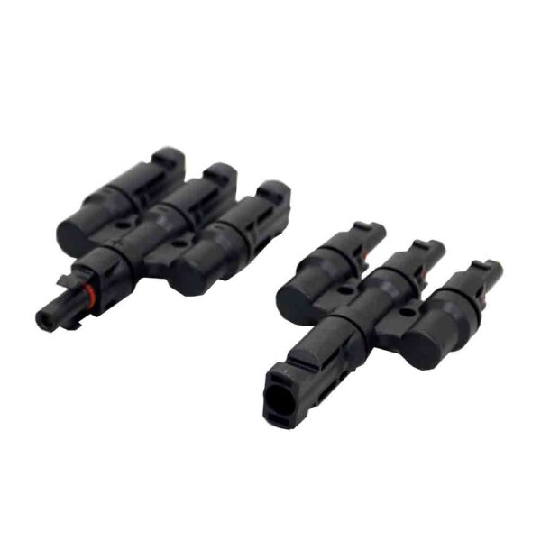 Aims Power - MC-4 Compatible BRANCH CONNECTORS MMMF & FFFM PAIR 3 to 1 T BRANCH Aims Power - MC-4 Compatible BRANCH CONNECTORS MMMF & FFFM PAIR 3 to 1 T BRANCH