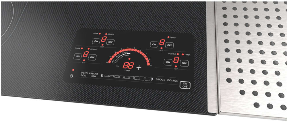 Sharp - 24 in. Drop-In Radiant Cooktop with Side Accessories - SCR2442FB Sharp - 24 in. Drop-In Radiant Cooktop with Side Accessories - SCR2442FB