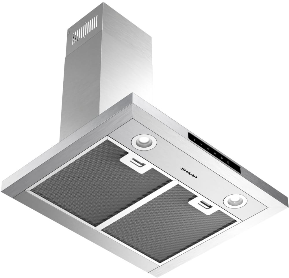 Sharp - 24 in. Wall Mount Chimney Range Hood - SHC2432FS Sharp - 24 in. Wall Mount Chimney Range Hood - SHC2432FS