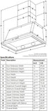 ILVE - Majestic 36 Inch Wall Mount Convertible Range Hood - 600 CFM ILVE - Majestic 36 Inch Wall Mount Convertible Range Hood - 600 CFM