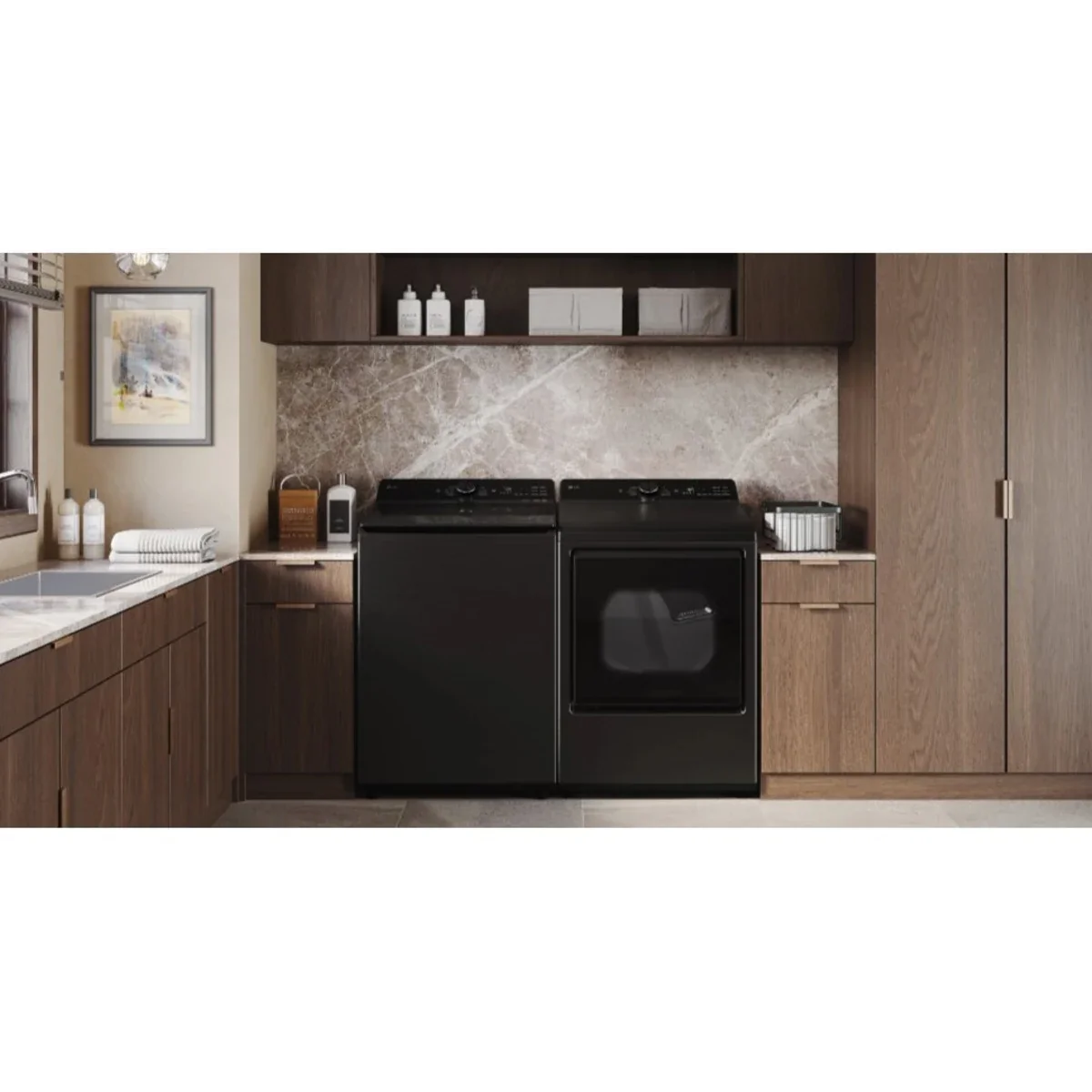 LG - 4.8 CF Top Load Agitator Washer, TurboWash3D, Wi-Fi, Easy Unload - WT8205CL LG - 4.8 CF Top Load Agitator Washer, TurboWash3D, Wi-Fi, Easy Unload - WT8205CL
