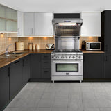 Forno - Massimo 36-Inch Dual Fuel Range in Stainless Steel - FFSGS6125-36 Forno - Massimo 36-Inch Dual Fuel Range in Stainless Steel - FFSGS6125-36