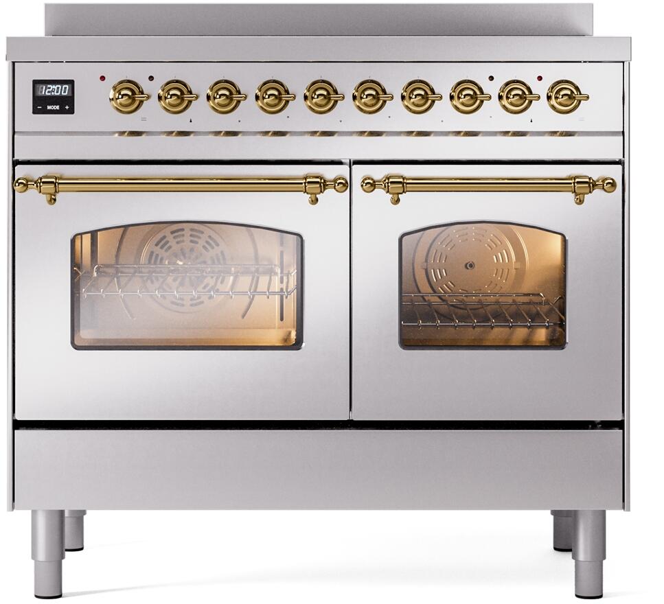 ILVE - 40" Nostalgie II Series Freestanding Electric Induction Range - Double Oven ILVE - 40" Nostalgie II Series Freestanding Electric Induction Range - Double Oven