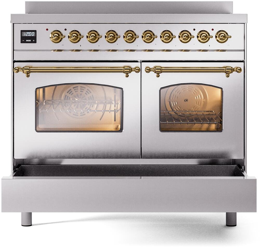 ILVE - 40" Nostalgie II Series Freestanding Electric Induction Range - Double Oven ILVE - 40" Nostalgie II Series Freestanding Electric Induction Range - Double Oven