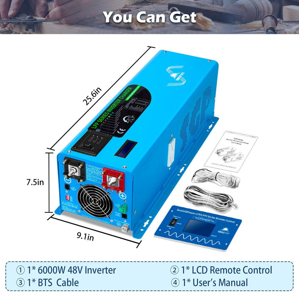 SunGold Power - Low Freqency 6000W -DC48V Inverter (split phase) | SG6K48I SunGold Power - Low Freqency 6000W -DC48V Inverter (split phase) | SG6K48I