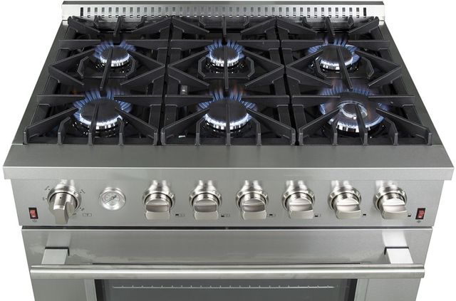 FORNO - Alta Qualita 36" Stainless Steel Pro Style Natural Gas Range FORNO - Alta Qualita 36" Stainless Steel Pro Style Natural Gas Range