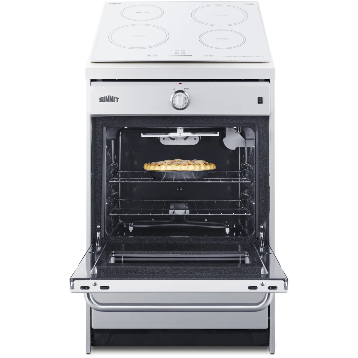 Summit - 24" wide induction range in white - WEM665W Summit - 24" wide induction range in white - WEM665W