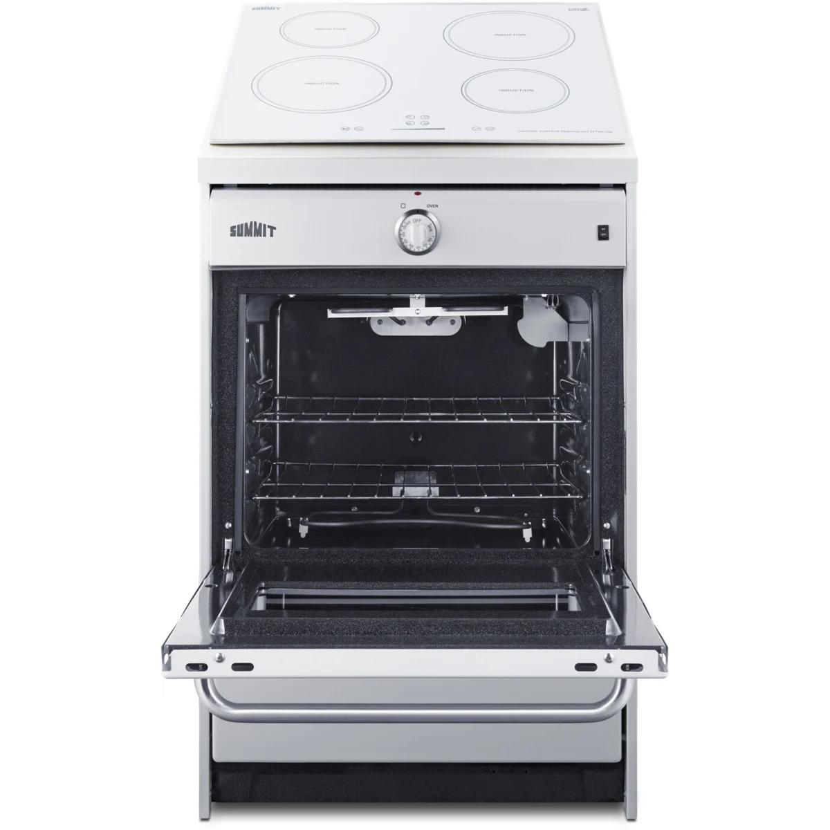 Summit - 24" wide induction range in white - WEM665W Summit - 24" wide induction range in white - WEM665W